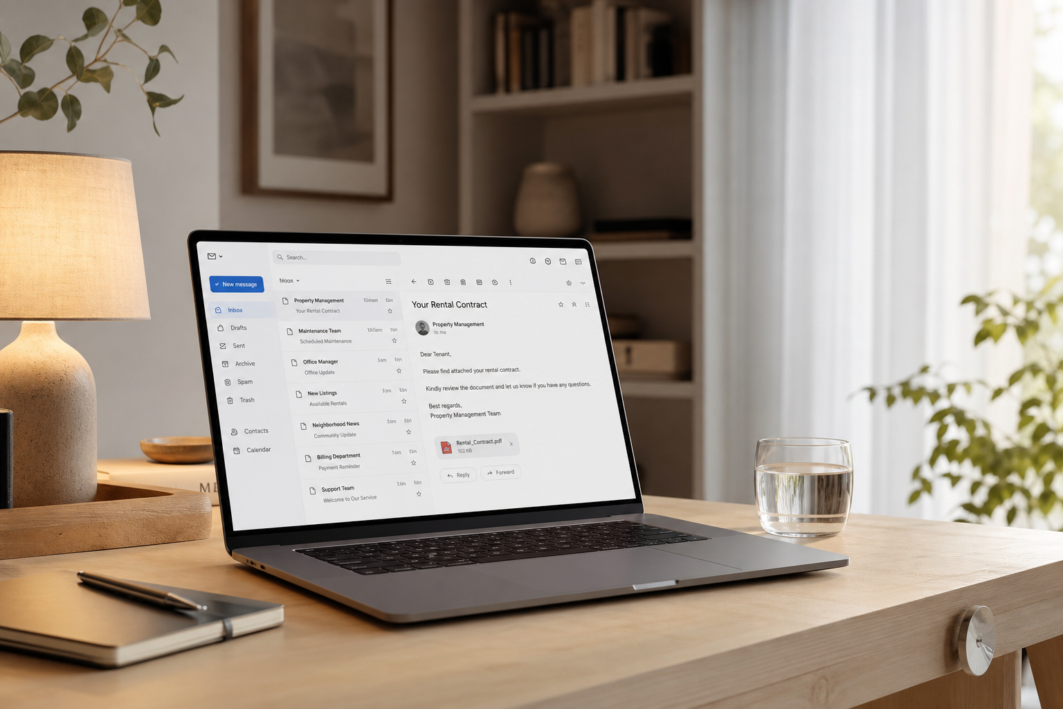 Get contract in your email